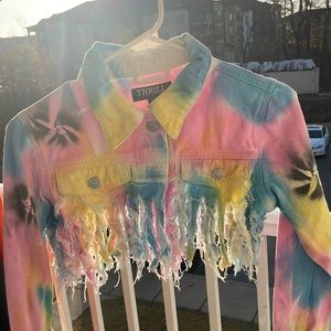 Women’s tie-dye Jean jacket
